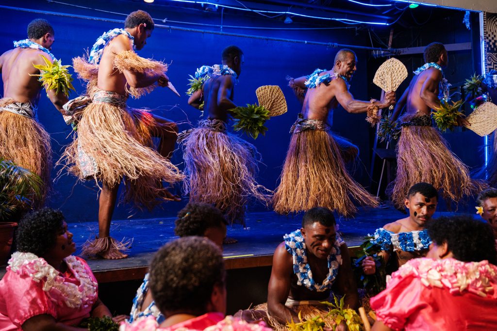 Traditional Fijian cultural performance