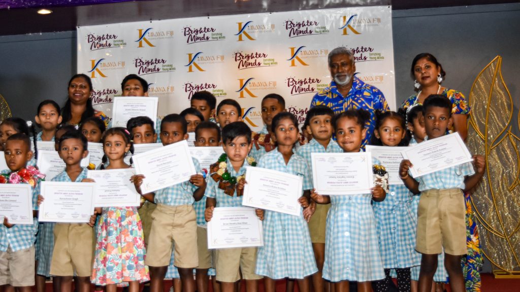 Students participating in Brighter Minds Fiji