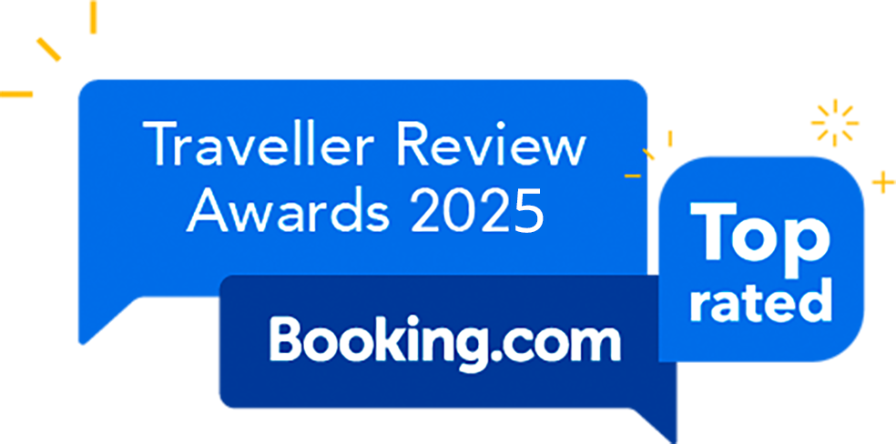 Booking.com Traveller Review Awards 2025 logo